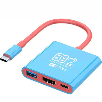 3-in-1 USB-C docking station for ROG mobile phones, tablets, and Nintendo gaming consoles 3in1 docking station