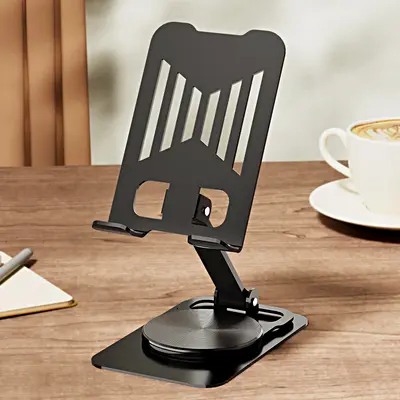 Aluminum Alloy Rotating Desktop Phone Holder - 7