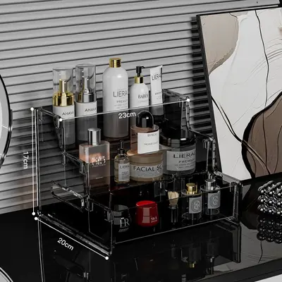 Transparent multi-layer PET cosmetics storage box - 8