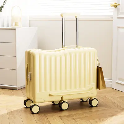 20-Inch Kids Ride-On Carry-On Suitcase, Combination Lock, 6 Wheels - 9