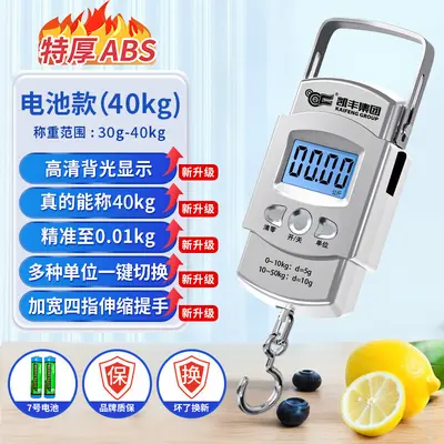Kaifeng Taşınabilir Elektronik Terazi Portatif Yüksek Hassasiyetli Ev Bagaj Terazisi Kancalı Terazi Mini Küçük Kesin Yay Terazisi - 7