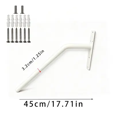 Wall-Mounted Bathroom Grab Bar with Toilet Support Rail for Elderly - 12