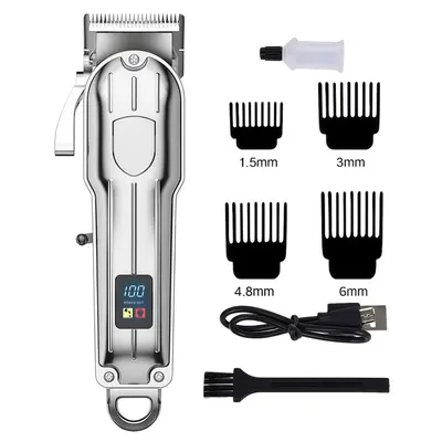 Electric Hair Clipper for Carving and Styling, Bald Head Trimmer - 7