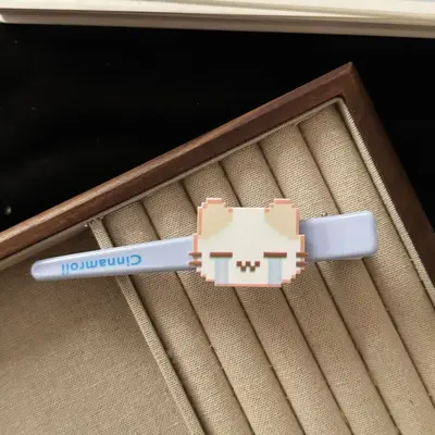 Frühlings-Neukollektion Creme-Blau Emoji-Katze große Entenschnabel-Haarspange Niedliche Vielseitige Pony-Haarklammer Haarschmuck