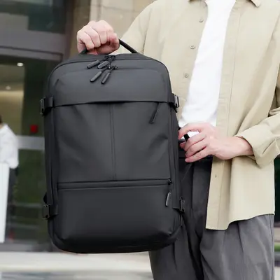 Large Capacity Waterproof Men's Business Backpack with Laptop Compartment - 5