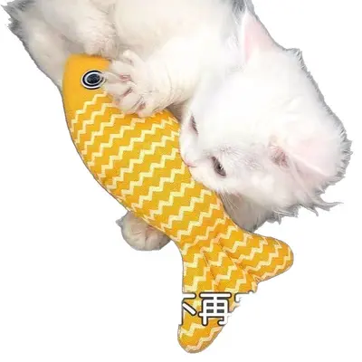 Cat Chew Toy Stick with Sisal Ball and Catnip Fish, for Kittens - 6