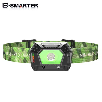 USB Rechargeable Waterproof LED Sensor Headlamp for Camping and Night Fishing