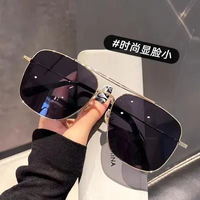 Oversized Double-Bridge Cycling Sunglasses, Toad Style - 4