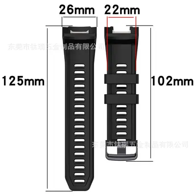 Silicone Replacement Strap for Garmin Instinct 2X, Sport Quick Release - 4