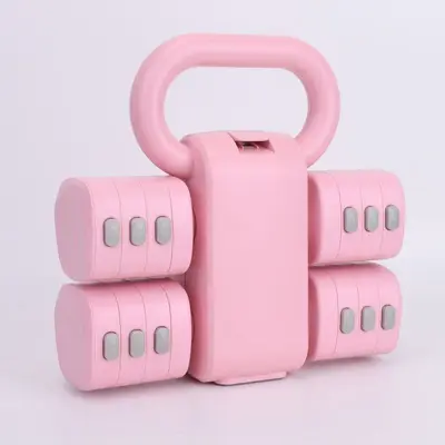 Adjustable dumbbell set for women, 5 kg, removable - 11