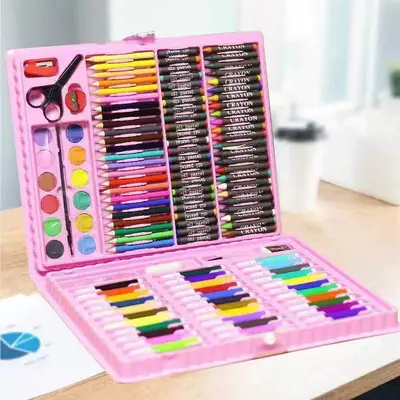 Kindermalpinsel-Set Geschenkbox 150-teiliges Malset Kindergarten Kunstmalset Aquarellstift Grundschüler spezial Luxusausführung - 8