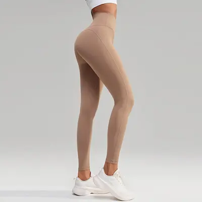 Nahtlose Yogahose, High Waist, Po-Lifting, Bauchkontrolle - 9