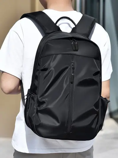 Men's Large Capacity Simple Casual Business Laptop Backpack Outdoor Travel - 1