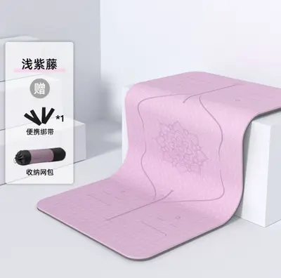 瑜伽垫男士健身家用防滑减震静音运动舞蹈锻炼隔音地垫子跳绳垫子 - 12