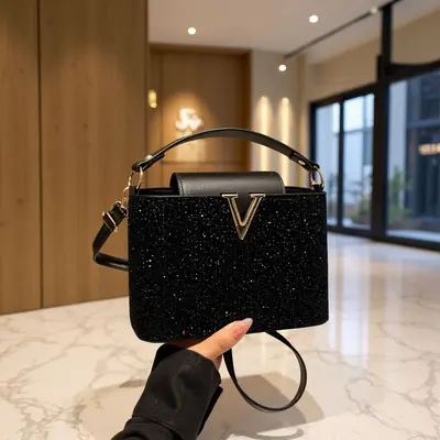 V-Shape Women's Handbag and Shoulder Bag