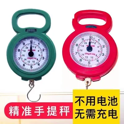 Mini portable hanging scale 10kg high precision spring