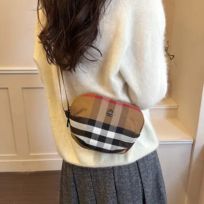Plaid Women's Shoulder Crossbody Bag, Simple and Versatile - 1