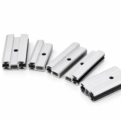 Frameless Photovoltaic Thin-Film Clamp Block, Thin-Film Pressure Plate for PV Modules, Aluminum Alloy PV Accessory, Thin-Film Fixing Clip