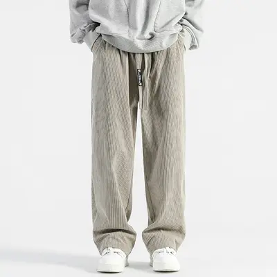 Herren-Cordhose, locker gerade, weites Bein - 8