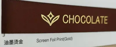 Custom Logo Printed Decorative Ribbon, Birthday Cake and Gift Box, Gold Hot Stamping - 8