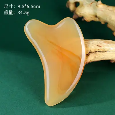 Imitations-Hornmeridian-Bürste Schabebrett speziell für Rücken, Nacken, Beine, Gesicht und Augen Sehnen-Akupunkturstab Harz Schönheits-Massagegerät - 10