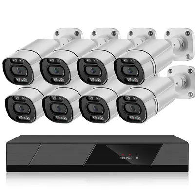 POE-Sicherheitskamerasystem 4-Kanal 5MP Handy-Überwachung Außenbereich wasserdicht