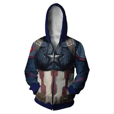 Erkek kapüşonlu sweatshirt, 3D dijital baskılı - 11