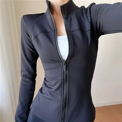 Damen-Sportjacke mit Fleecefutter, Langarm, schnelltrocknend - 9