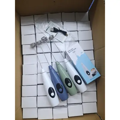 Electric milk frother, egg beater, milk frother, home type mini mixer, coffee milk frother, whisk - 7