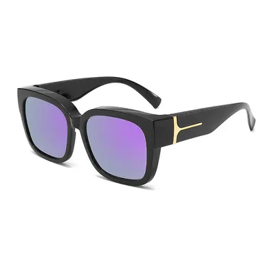 T-Frame Clip-On Sunglasses Fits Over Prescription Glasses, UV Protection - 11