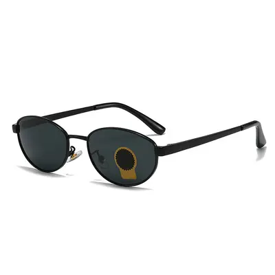 Metal Retro Sunglasses with UV Protection, Colored Coated Lenses, Model 3774 - 10