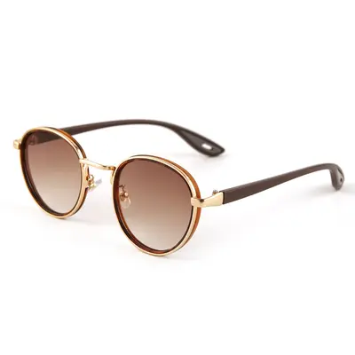 Round Frame UV Protection Unisex Sunglasses - 4