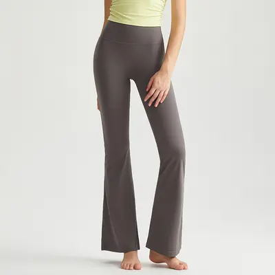 Weiman 7A antibakterielle Yogahose mit hoher Taille und Po-Lift, Schlaghose - 8