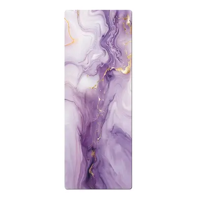 Suede Yoga Mat Foldable Natural Rubber Non-Slip Moisture-Absorbent Portable