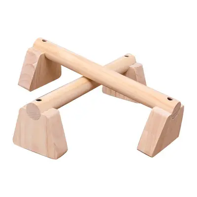Solid Wood Push-Up Stand for Men, Assisted Training Device