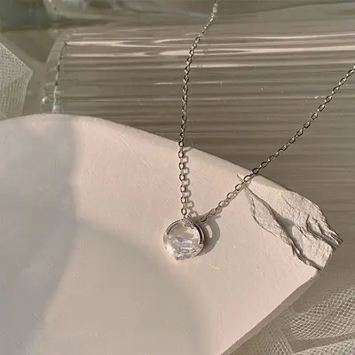 925er Silber-Halskette, Frühjahrsdesign, Schlüsselbein-Kette - 5