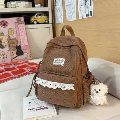 Korean-Style Student Backpack, Large Capacity, Casual Daypack - 13