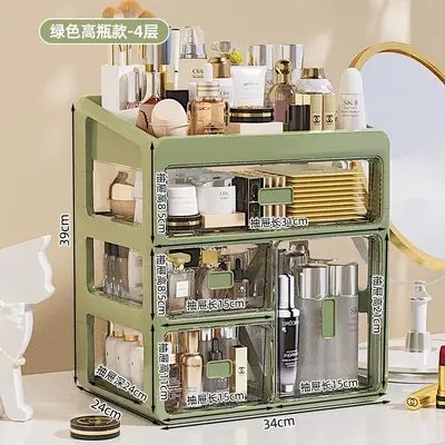 Cosmetics storage box acrylic desktop organizer - 11
