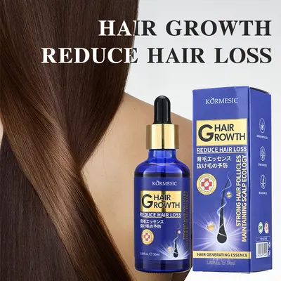 KORMESIC Tam İngilizce Yazılı İpeksi Yoğun Uzun Saç Serumu Hair Growth Sınır Ötesi Dış Ticaret Üretici Toptan