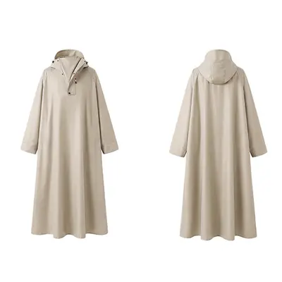 Electric Vehicle Raincoat, Long-Style with Sleeves