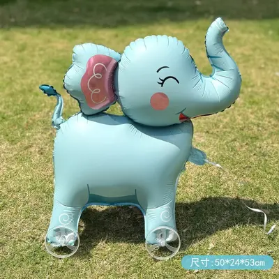 Walking Animal Balloon with Wheels, Inflatable Kids Toy - 13