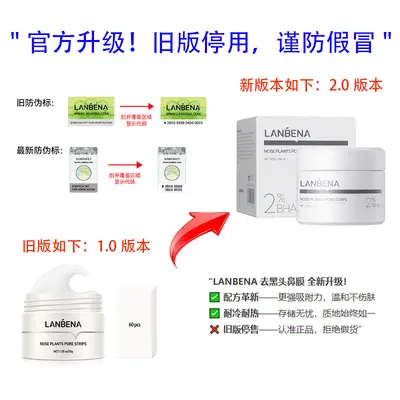 LANBENA New 2.0 Blackhead Nose Strips, Peel-Off Face Mask, Russia - 2