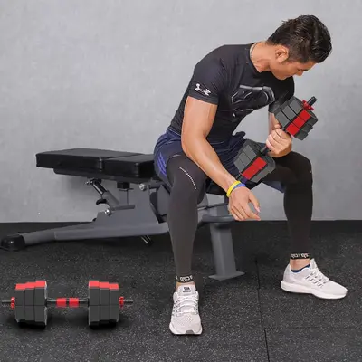 Octagonal dumbbell 40 kg detachable adjustable