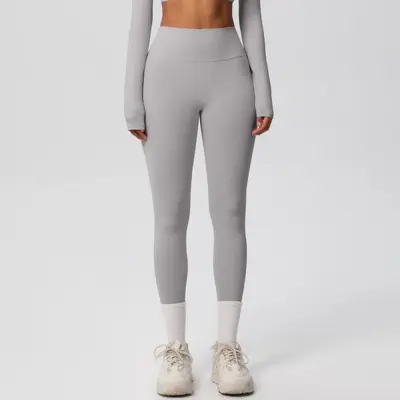 Women's 8-Piece Yoga Set, Double-Sided Brushed, Solid Color, Tight Fit - 13