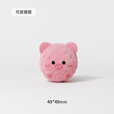 Cartoon Spiky Ball Squeaky Dog Toy, Chew and Teeth Cleaning - 8