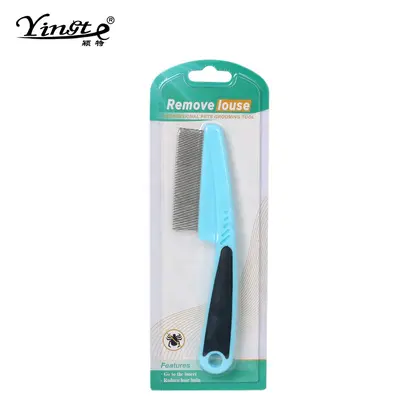 Long-Handled Flea Comb with Fine Teeth for Dogs and Cats - 9