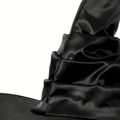 Black Pleated Witch Hat, Funny Halloween Costume Accessory