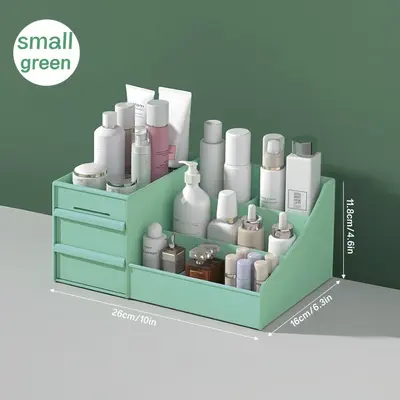 Schreibtisch-Aufbewahrungsbox Kosmetik-Aufbewahrungsbox Frisiertisch-Regal (FBA-kompatibel) Schlafsaal-Hautpflege-Organizer - 10