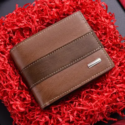 Retro Men's Short Wallet with Coin Pocket, Large Capacity - 8
