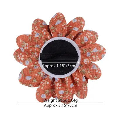 Floral Pet Collar Fabric, 8 cm, Chiffon